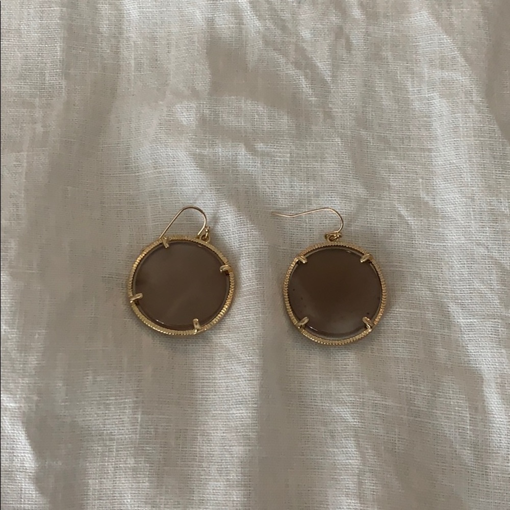 Grayish purple earrings